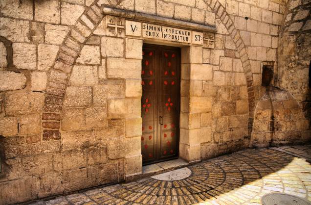 Via Dolorosa, em Jerusalém Via Dolorosa, em Jerusalém
