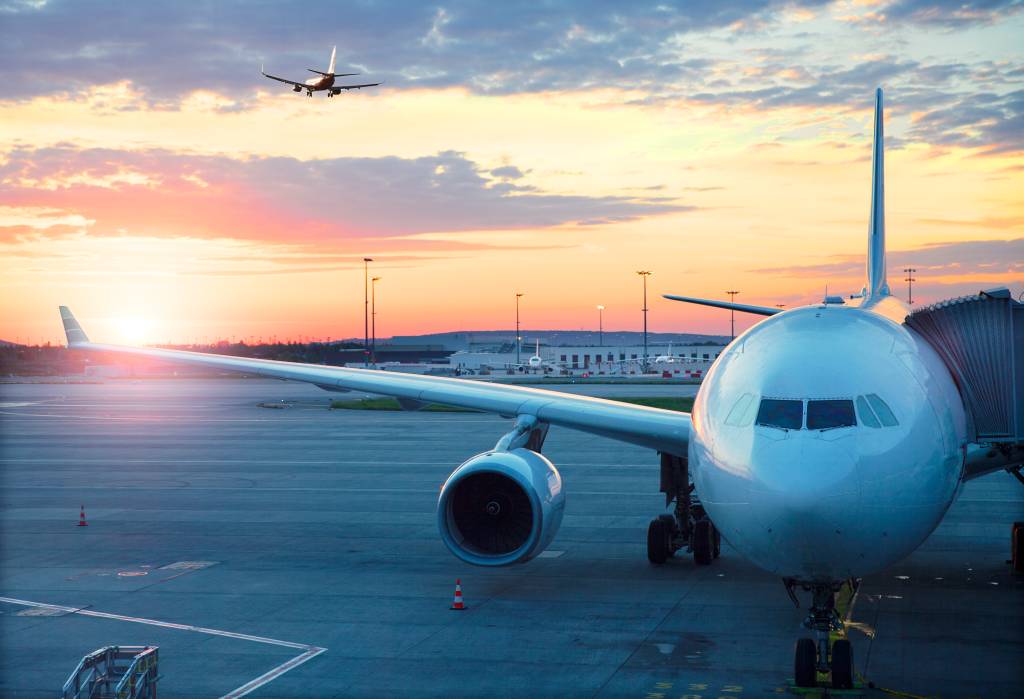 Voo internacional – aeroporto de Paris