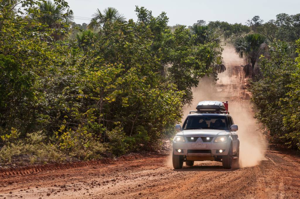 Estrada precária no Jalapão. Tocantis