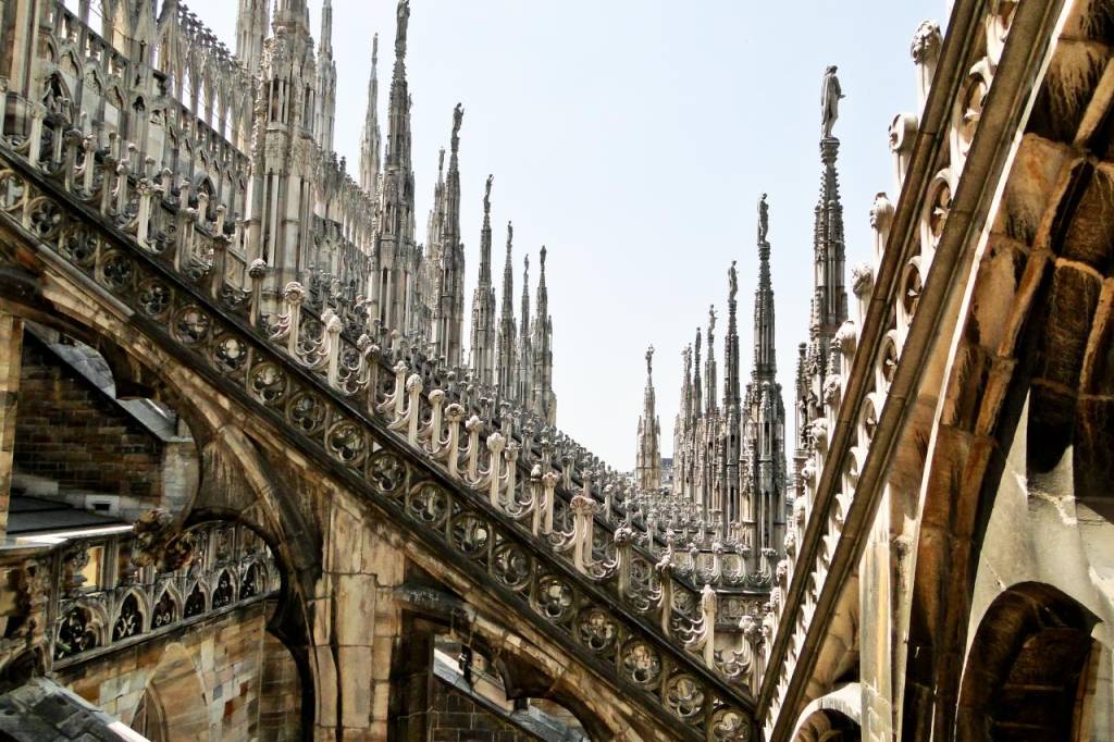 Terraço do Duomo de Milão, Milão, Lombardia, Itália