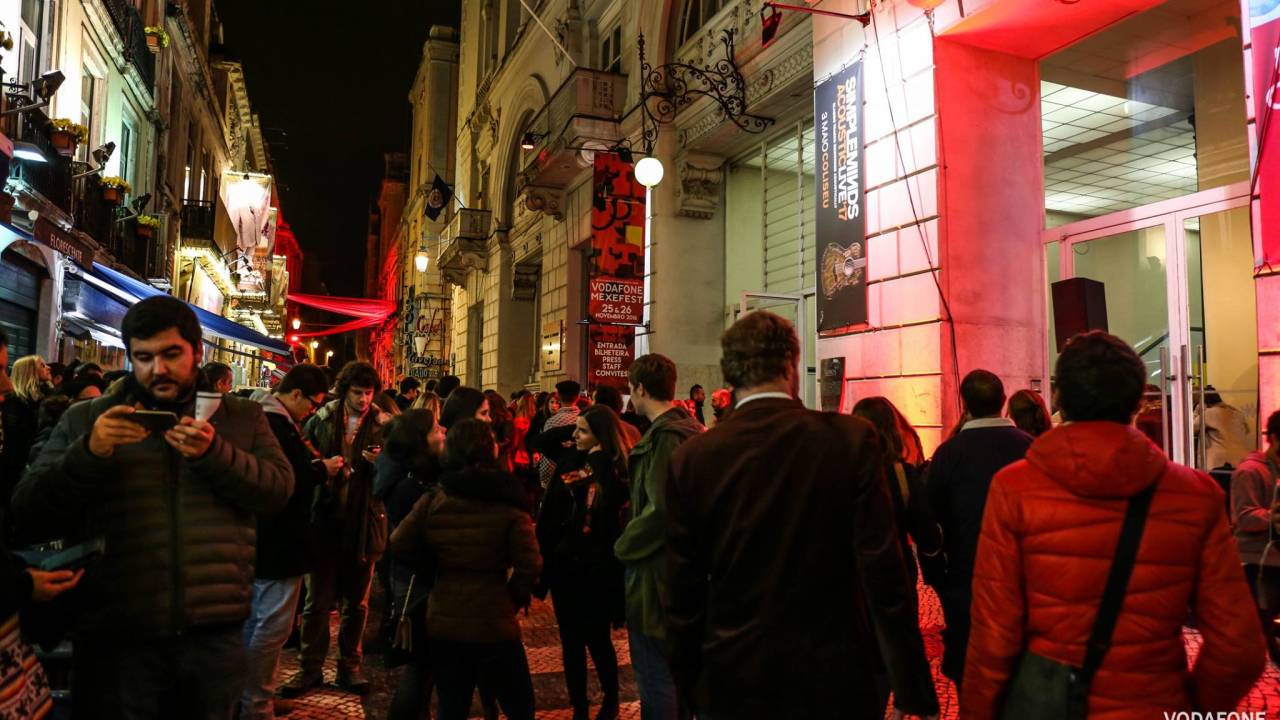 As ruas do centro, nos arredores dos palcos do festival