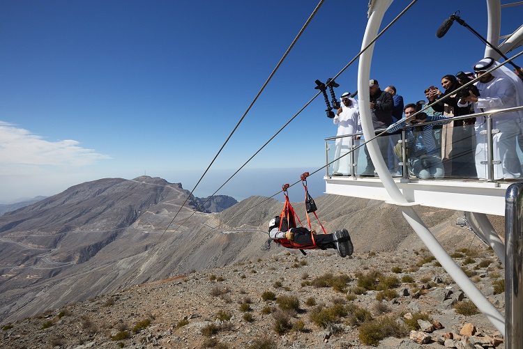 Jabal Jais Flight, Emirados Árabes, tirolesa mais extensa do mundo
