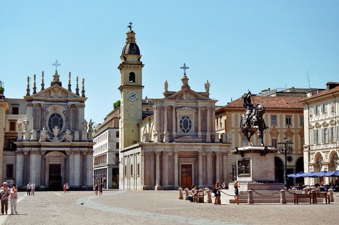 Piazza San Carlo, Turim, Piemonte, Itália