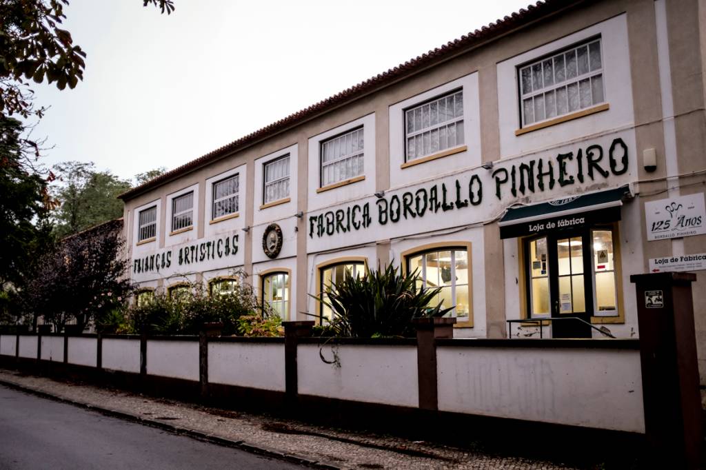 A entrada da loja da fábrica: desde 1884