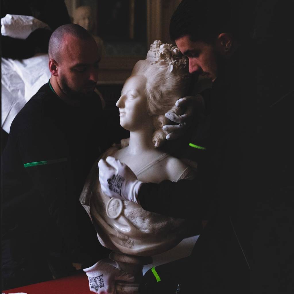 Busto de Maria Antonieta, Palácio de Versalhes, França Busto de Maria Antonieta, Palácio de Versalhes, França
