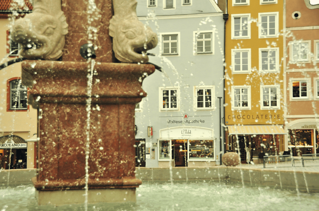 Praça Haupplatz, Landsberg, Alemanhaam Lech Praça Haupplatz, Landsberg, Alemanhaam Lech