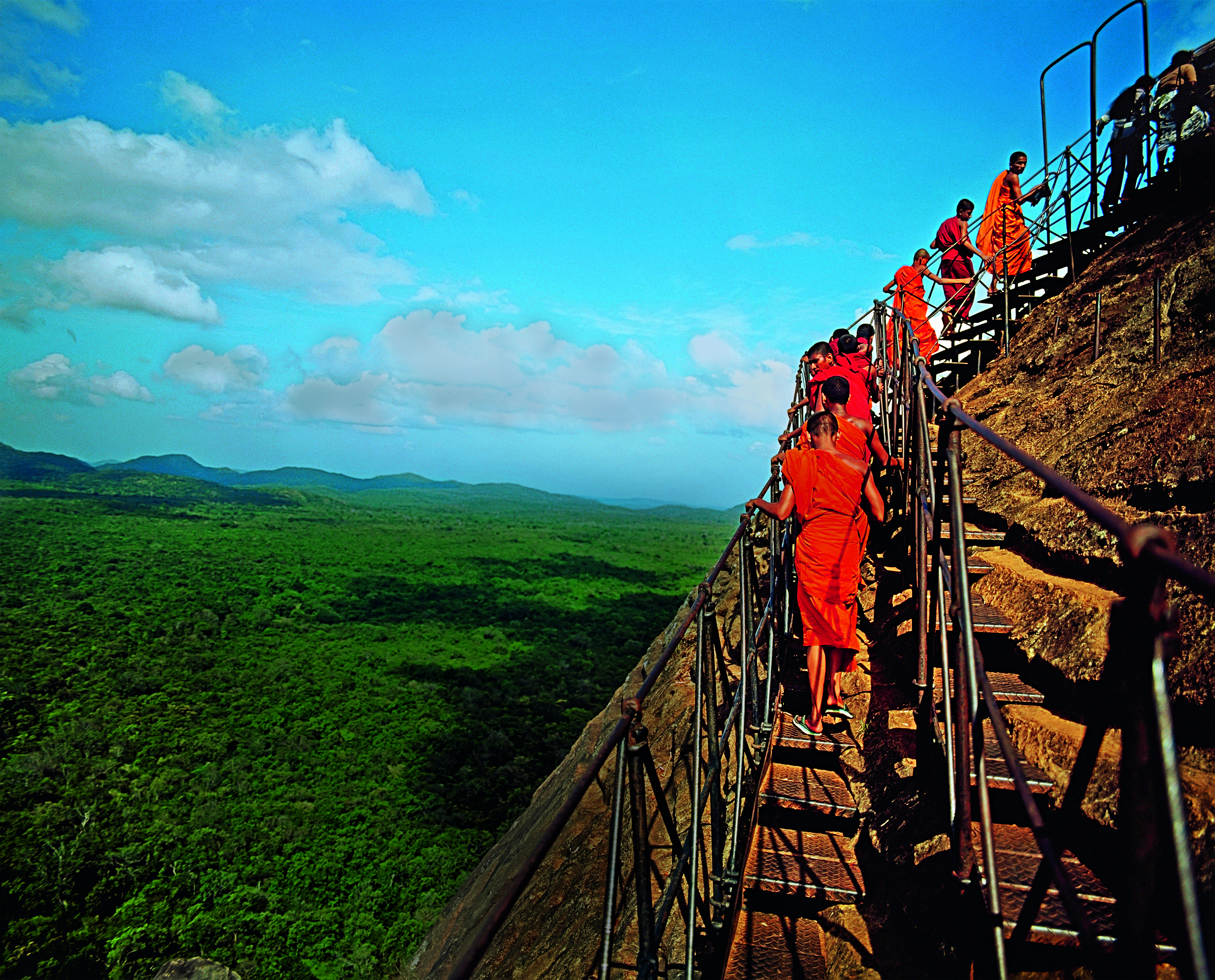 Subida da Sigiriya Rock, Sri Lanka