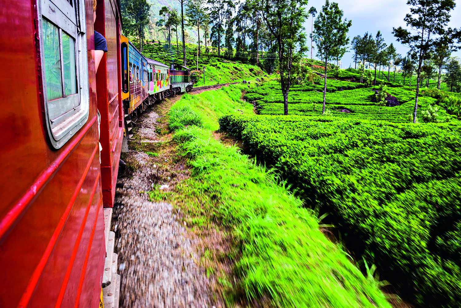 Trem para o litoral sudeste de Sri Lanka