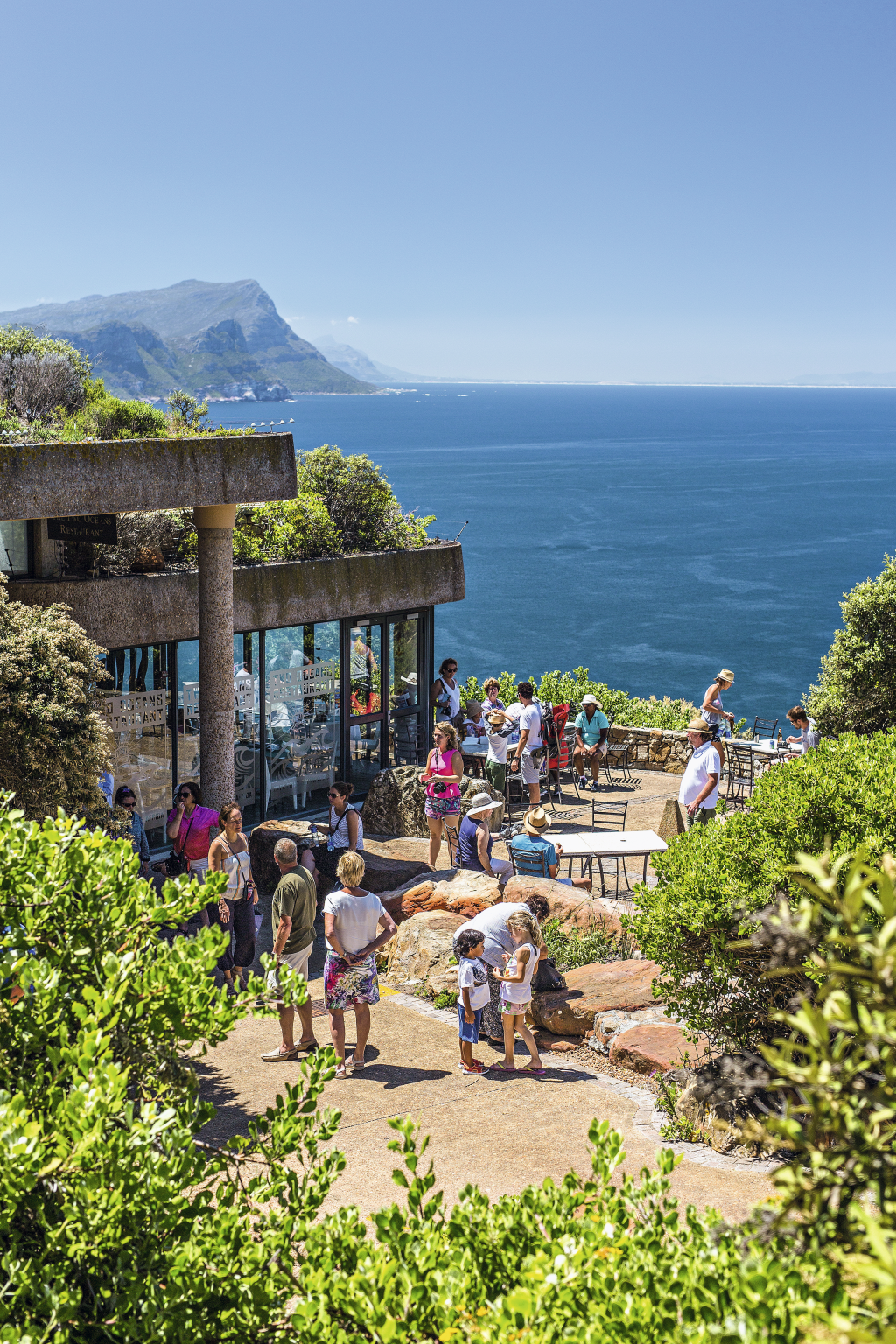 Terraço no Cape Point, África do Sul