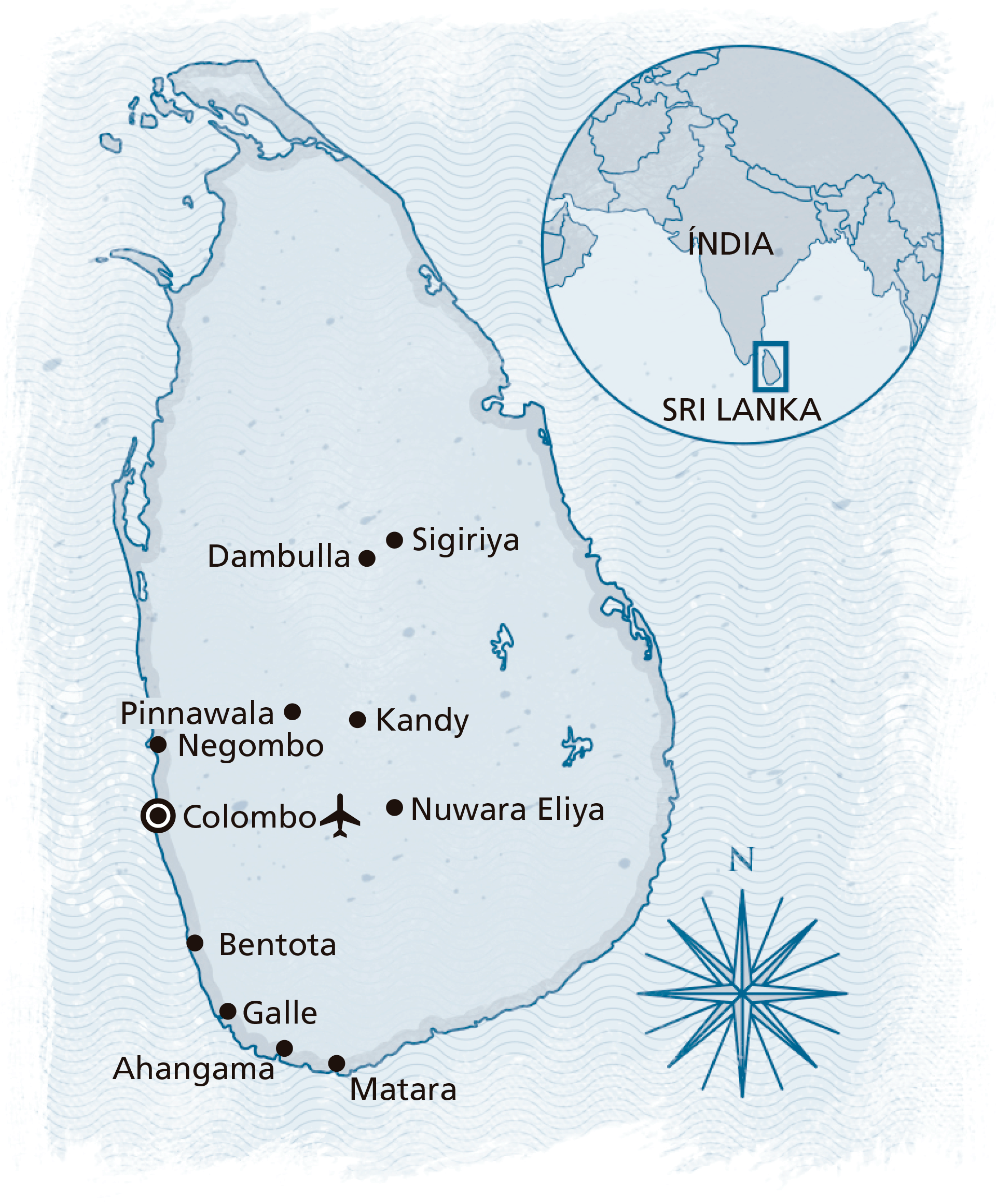 Mapa Sri Lanka