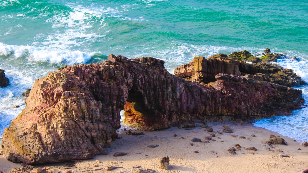 Pedra Furada, em Jericoacoara