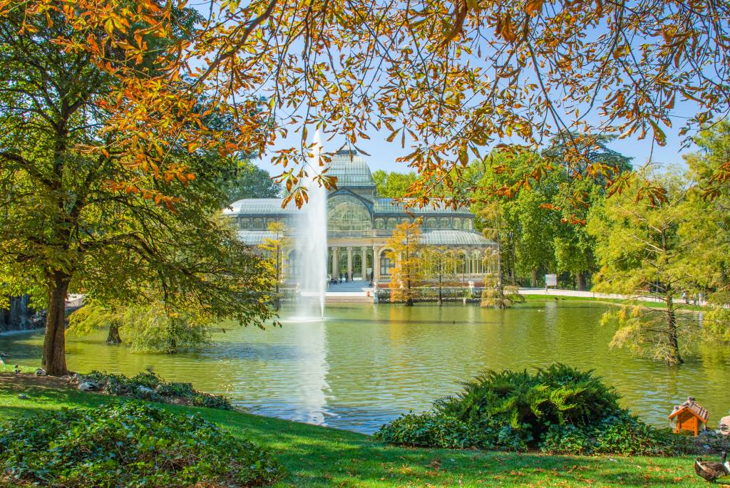 Palácio de Cristal no Parque do Bom Retiro, em Madrid