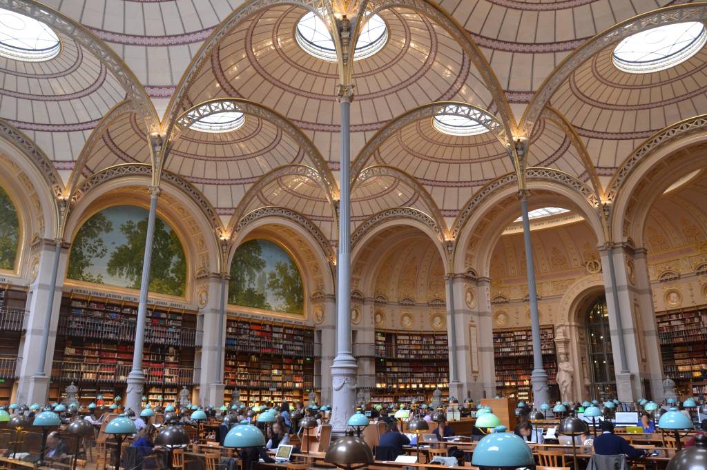 frança Interior da Biblioteca Nacional Da França