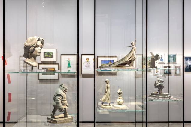 Maquetes de filmes como "Shrek" (2004) e "Frozen" (2013) fazem parte da exposição. Maquetes de filmes como "Shrek" (2004) e "Frozen" (2013) fazem parte da exposição.