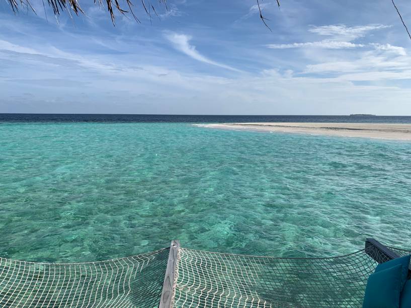 A vista do terraço, para praia: acordar e sair nadando não tem preço