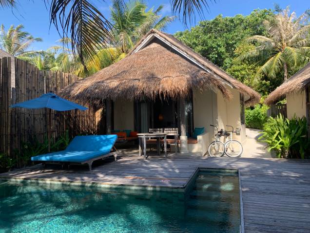 Minha beach villa no Anantara Dhigu: vibe de casa de praia Minha beach villa no Anantara Dhigu: vibe de casa de praia