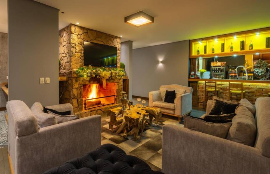 Sala de estar do Hotel Valle D’Incanto Sala de estar do Hotel Valle D’Incanto