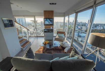 Penthouse triplex com jacuzzi e vista panorâmica, Palermo, Buenos Aires, Argentina