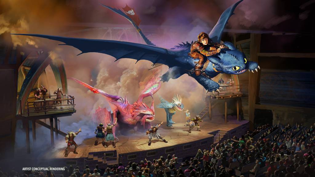 The Untrainable Dragon, Universal Epic Universe, Orlando, Flórida, Estados Unidos The Untrainable Dragon, Universal Epic Universe, Orlando, Flórida, Estados Unidos