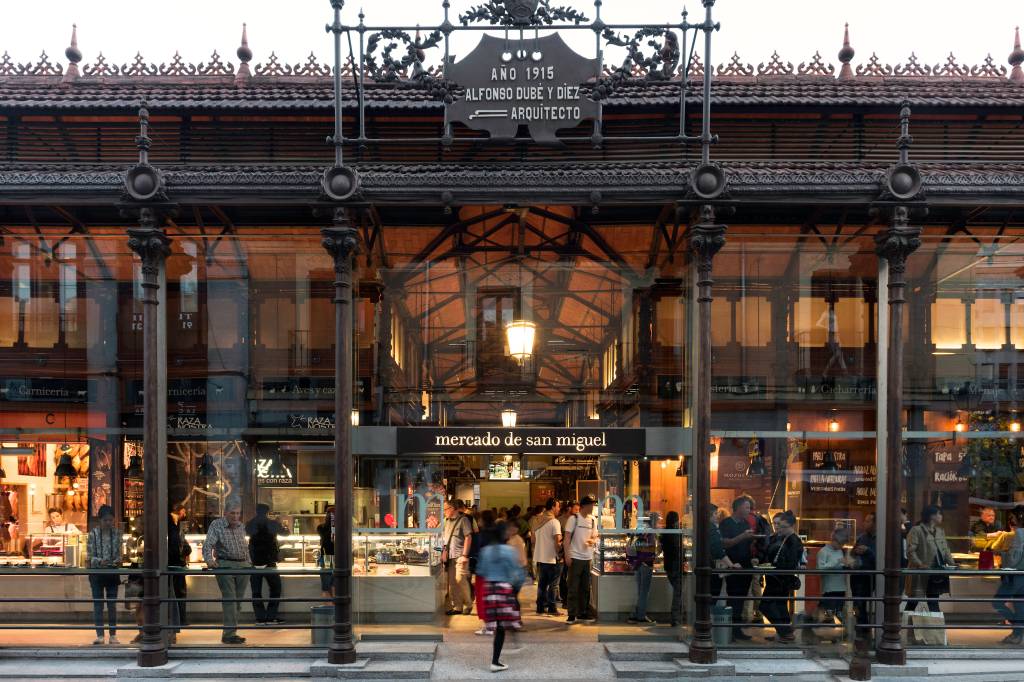 Mercado de San Miguel, em Madri Mercado de San Miguel, em Madri