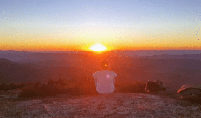 Por do sol em Monte Verde