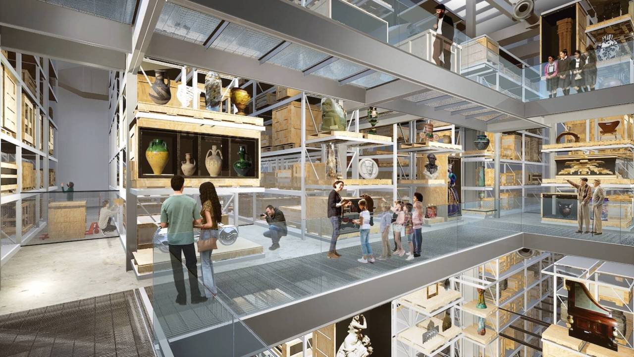 Projeto de display do V&A East Storehouse
